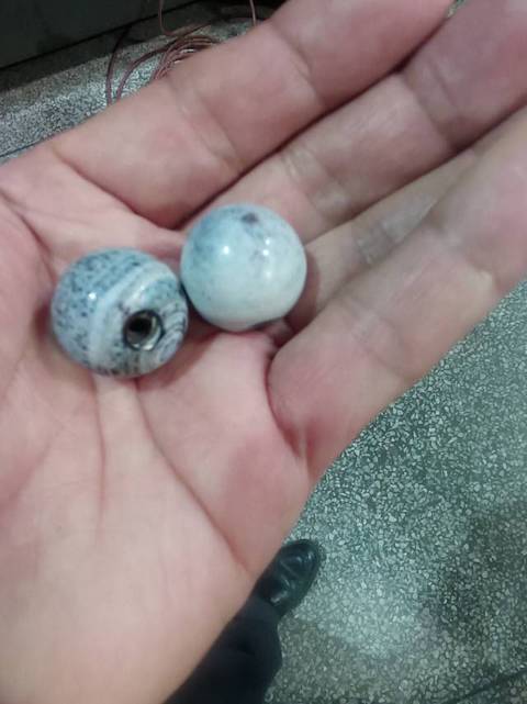 古玩玉器仿古瑪瑙珠真品鑒賞圖