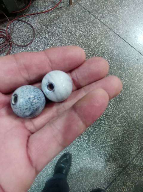 古玩玉器仿古瑪瑙珠真品鑒賞圖