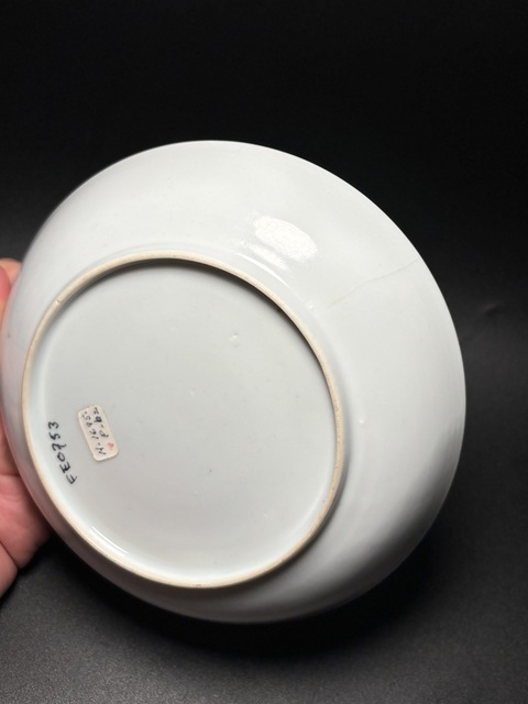 古玩陶瓷清雍正·（滿工細路）粉彩梅竹雙清圖牡丹花卉臥盤拍賣，當前價格1850元