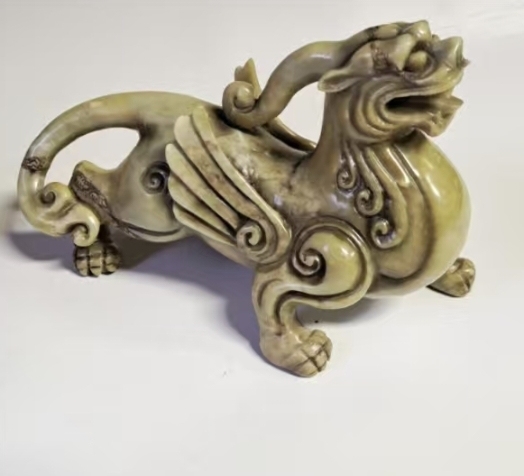 古玩玉器仿古地方玉貔貅真品鑒賞圖