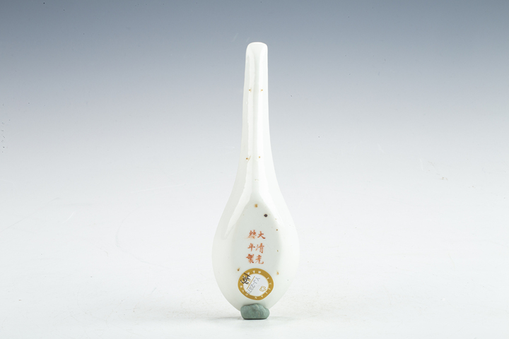 古玩陶瓷民國·粉彩百花不落地紋湯勺拍賣，當前價格108元