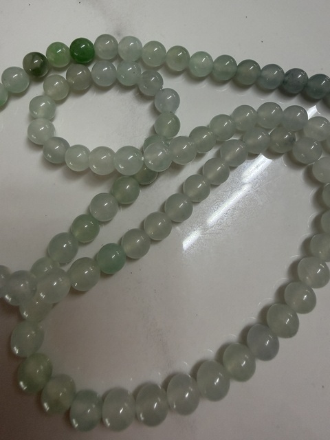 古玩玉器翡翠珠鏈真品鑒賞圖