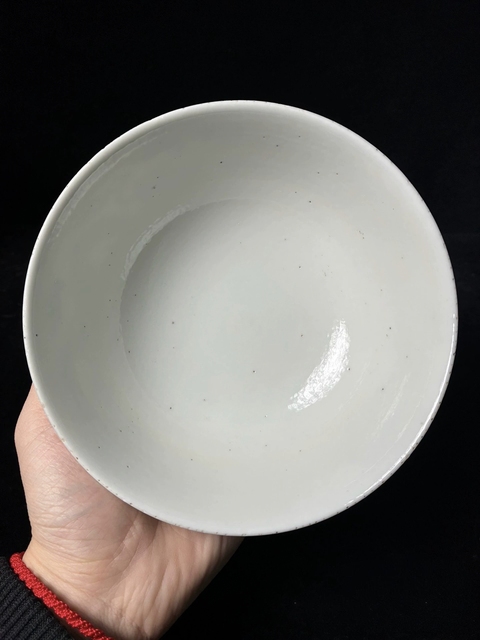 古玩陶瓷清光緒青花雙龍趕珠紋碗真品鑒賞圖