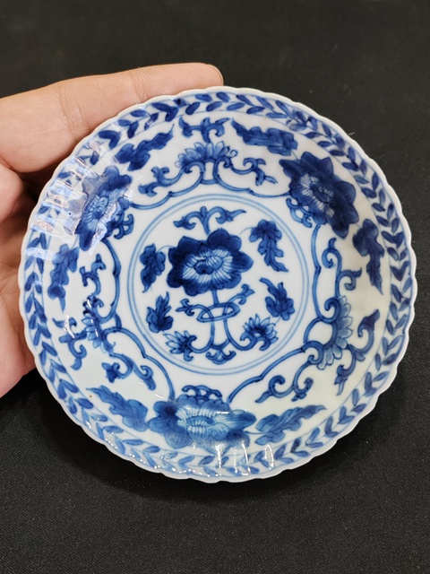 古玩陶瓷康熙青花盤·精品拍賣，當前價格1650元