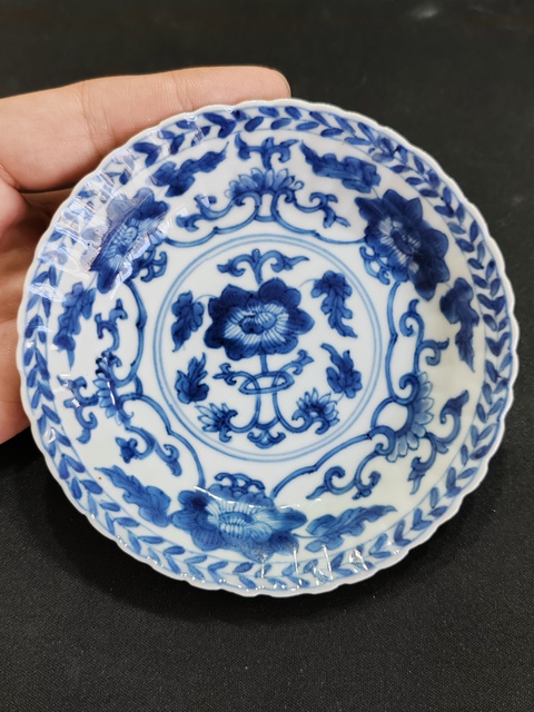 古玩陶瓷康熙青花盤·精品拍賣，當前價格1650元