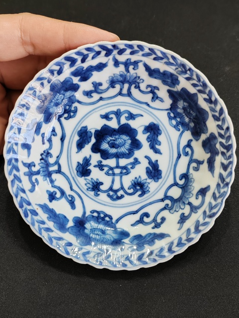 古玩陶瓷康熙青花盤·精品拍賣，當前價格1650元