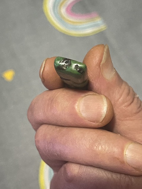 古玩玉器綠松石掛墜真品鑒賞圖