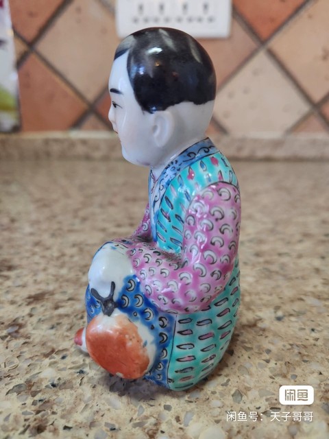 古玩陶瓷粉彩人物瓷像拍賣，當前價格600元