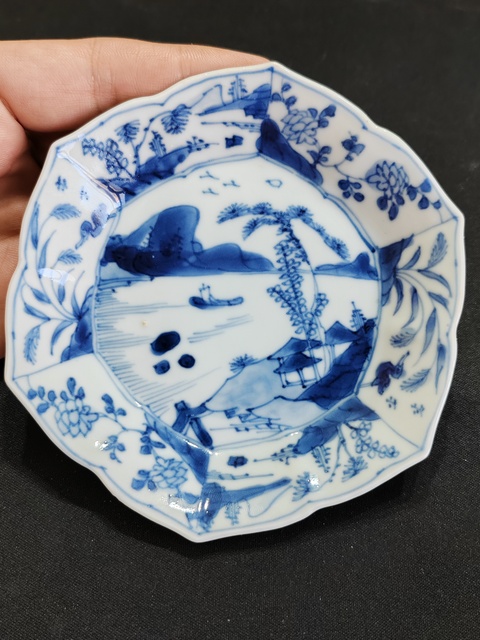 古玩陶瓷康熙青花盤拍賣，當前價格1650元