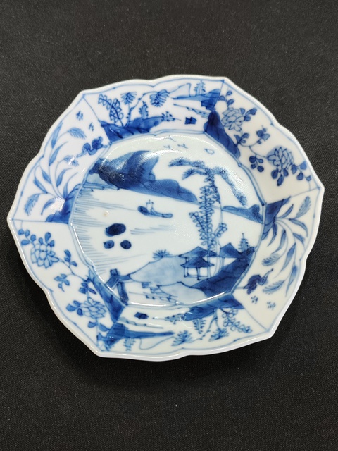 古玩陶瓷康熙青花盤拍賣，當前價格1650元