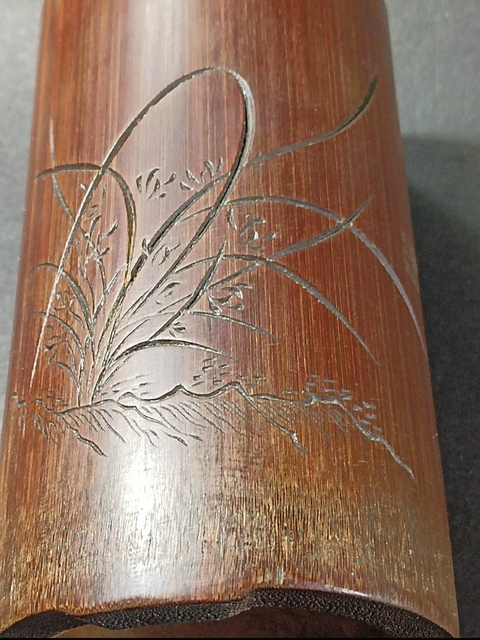 古玩雜項竹刻筆筒真品鑒賞圖