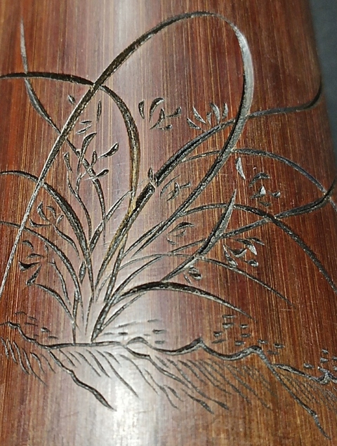古玩雜項竹刻筆筒真品鑒賞圖