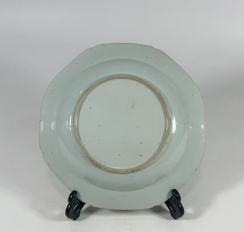 古玩陶瓷清雍乾 精品粉彩孔雀牡丹紋盤拍賣，當(dāng)前價(jià)格10800元