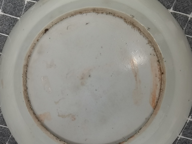 古玩陶瓷晚清民國(guó) 廣彩山水風(fēng)景人物紋盤真品鑒賞圖