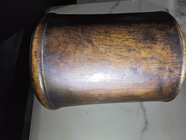 古玩雜項木筆筒真品鑒賞圖
