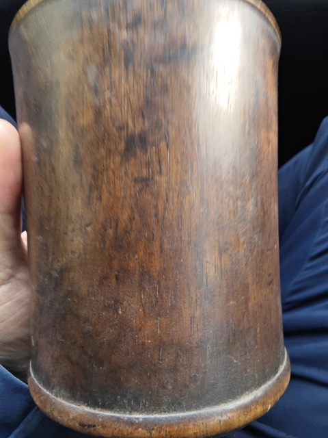 古玩雜項木筆筒真品鑒賞圖