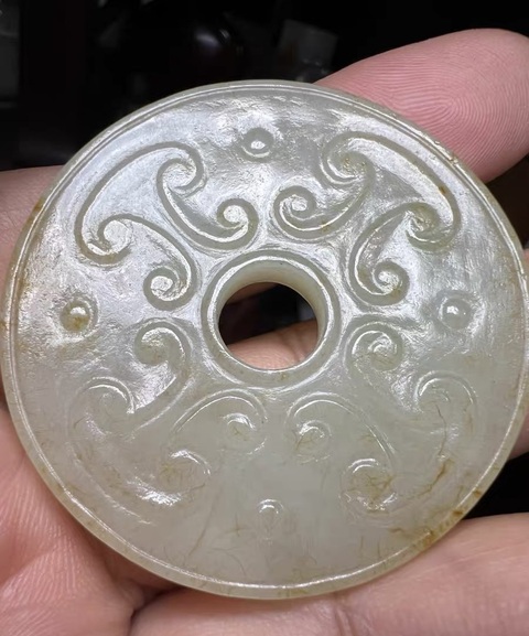 古玩玉器仿古玉璧真品鑒賞圖