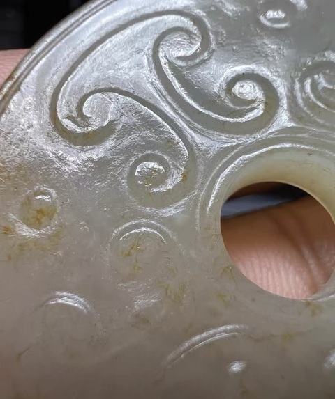 古玩玉器仿古玉璧真品鑒賞圖