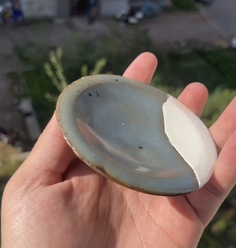 古玩陶瓷鈞窯小盤真品鑒賞圖