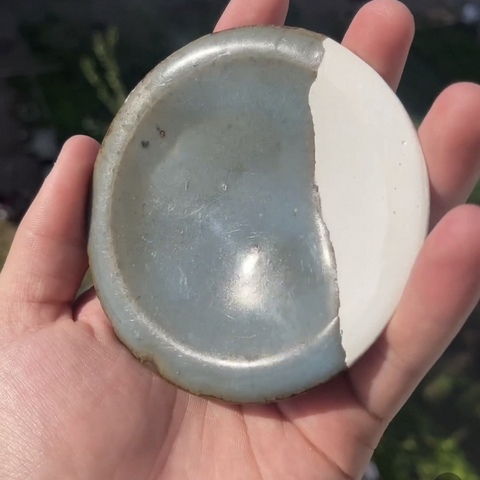 古玩陶瓷鈞窯小盤真品鑒賞圖