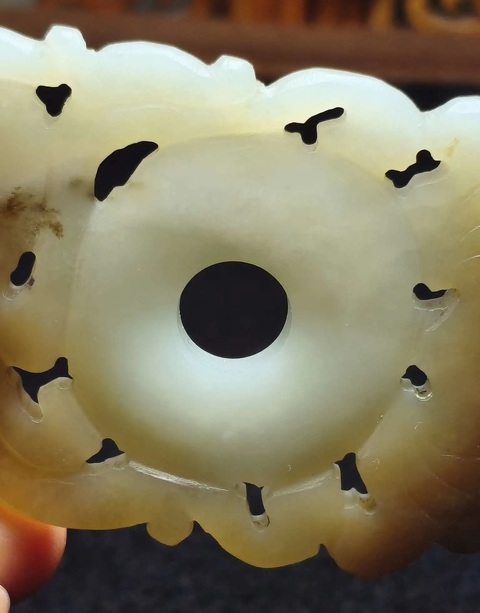 古玩玉器和田玉雕“龍紋佩”真品鑒賞圖