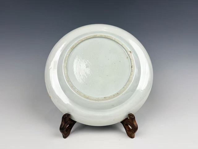 古玩陶瓷清晚期·粉彩花鳥三多紋折沿盤拍賣，當(dāng)前價格0元