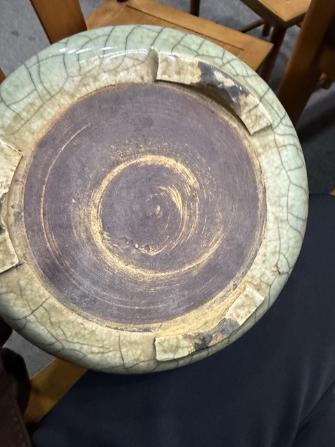 古玩陶瓷哥釉三足爐真品鑒賞圖