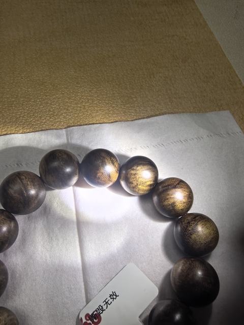 古玩雜項沉香手串真品鑒賞圖