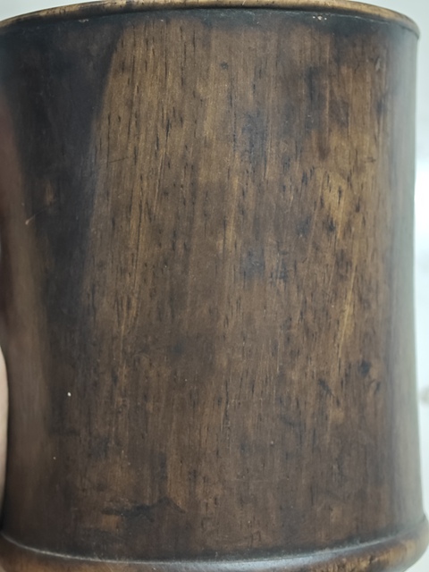 古玩雜項木筆筒真品鑒賞圖