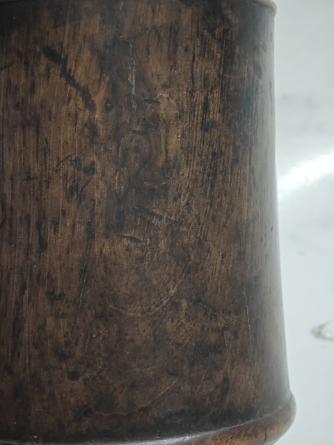 古玩雜項木筆筒真品鑒賞圖