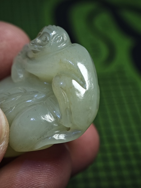 古玩玉器仿古玉猴真品鑒賞圖