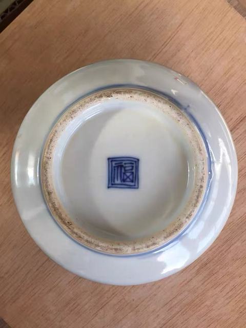 古玩陶瓷青花加彩香爐真品鑒賞圖