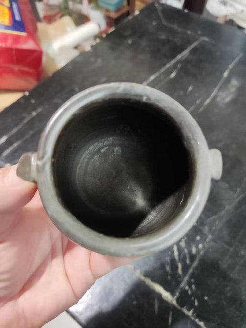 古玩陶瓷黑釉雙耳罐真品鑒賞圖