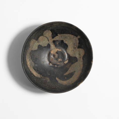 古玩陶瓷吉州窯窯變釉茶盞真品鑒賞圖