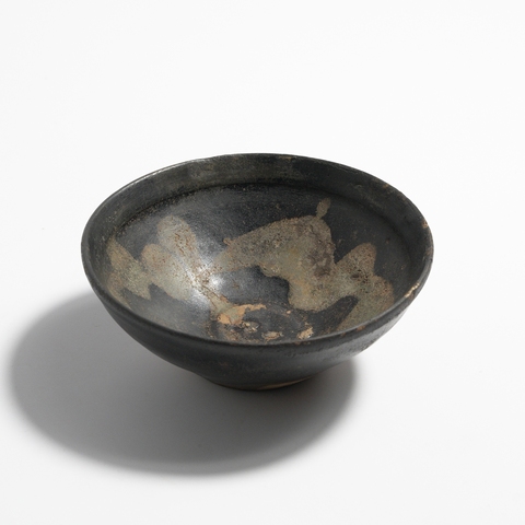 古玩陶瓷吉州窯窯變釉茶盞真品鑒賞圖