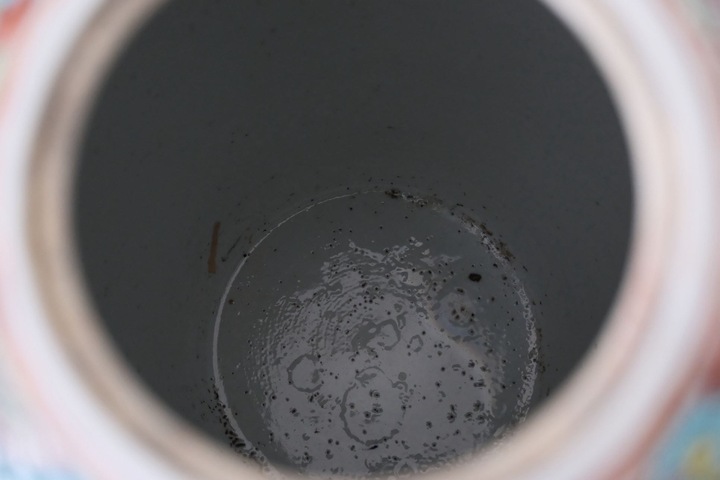 古玩陶瓷清晚期 粉彩人物紋冬瓜罐真品鑒賞圖