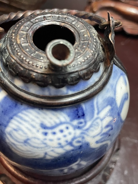 古玩陶瓷龍紋青花瓶改件真品鑒賞圖