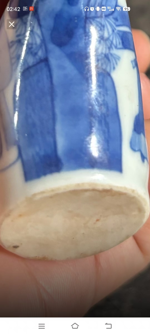 古玩陶瓷青花人物鼻煙壺真品鑒賞圖