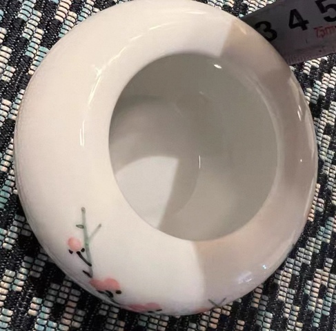 古玩陶瓷粉彩梅花筆洗真品鑒賞圖