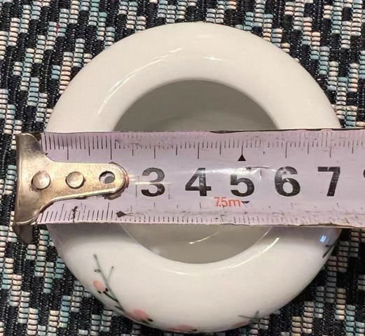 古玩陶瓷粉彩梅花筆洗真品鑒賞圖