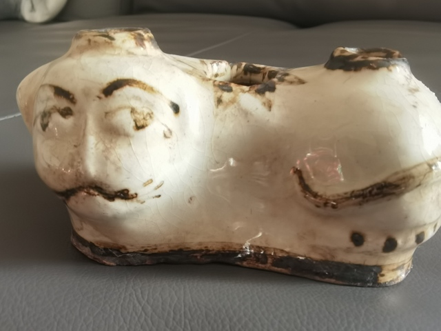 古玩陶瓷獅子瓷塑真品鑒賞圖