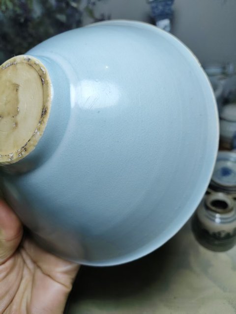 古玩陶瓷湖田窯青白釉雙魚碗真品鑒賞圖