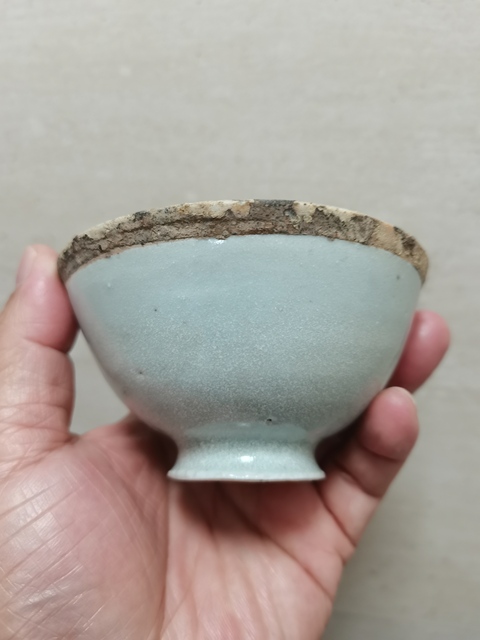 古玩陶瓷湖田窯影青釉茶盞拍賣，當前價格0元