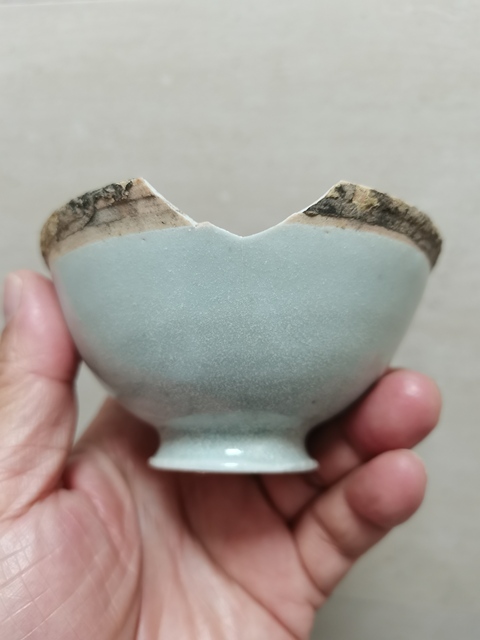 古玩陶瓷湖田窯影青釉茶盞拍賣，當前價格0元