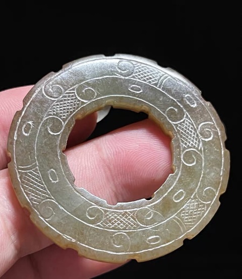 古玩玉器仿古玉璧真品鑒賞圖