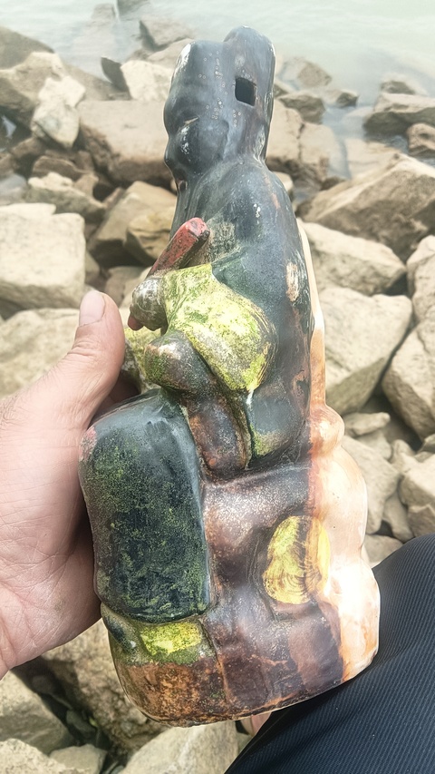 古玩陶瓷人物塑像真品鑒賞圖