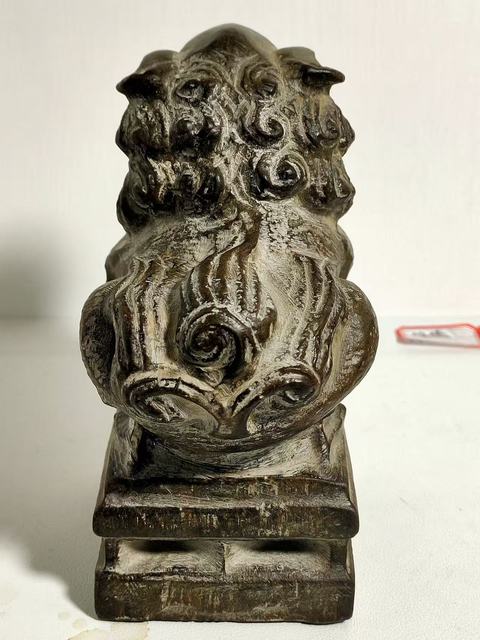 古玩雜項石獅子真品鑒賞圖