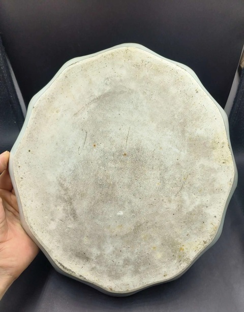 古玩陶瓷粉彩名家人物茶盤(pán)真品鑒賞圖