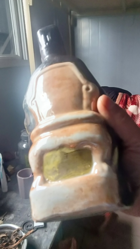 古玩陶瓷石灣窯粉彩包公人物造像真品鑒賞圖