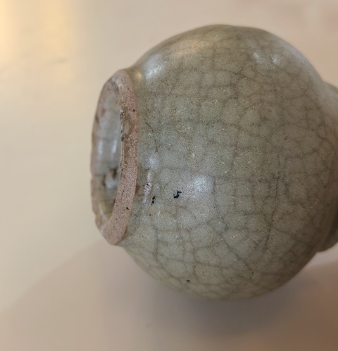 古玩陶瓷青釉罐真品鑒賞圖